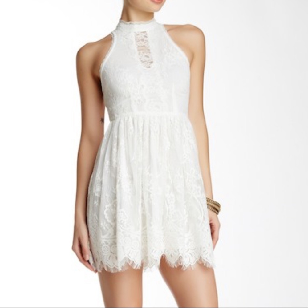 Free people ivory lace dress